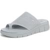 imageRyka Womens Elegance Slide Wedge SandalPearl Blue Knit Fabric