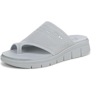 imageRyka Womens Elegance Slide Wedge SandalPearl Blue Knit Fabric