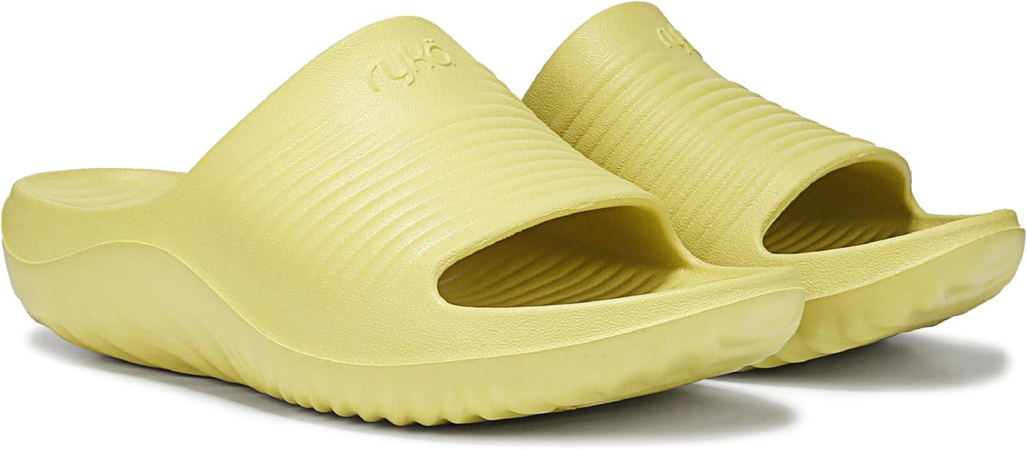 imageRyka Womens Echo Recovery Slide SandalVerdant Yellow