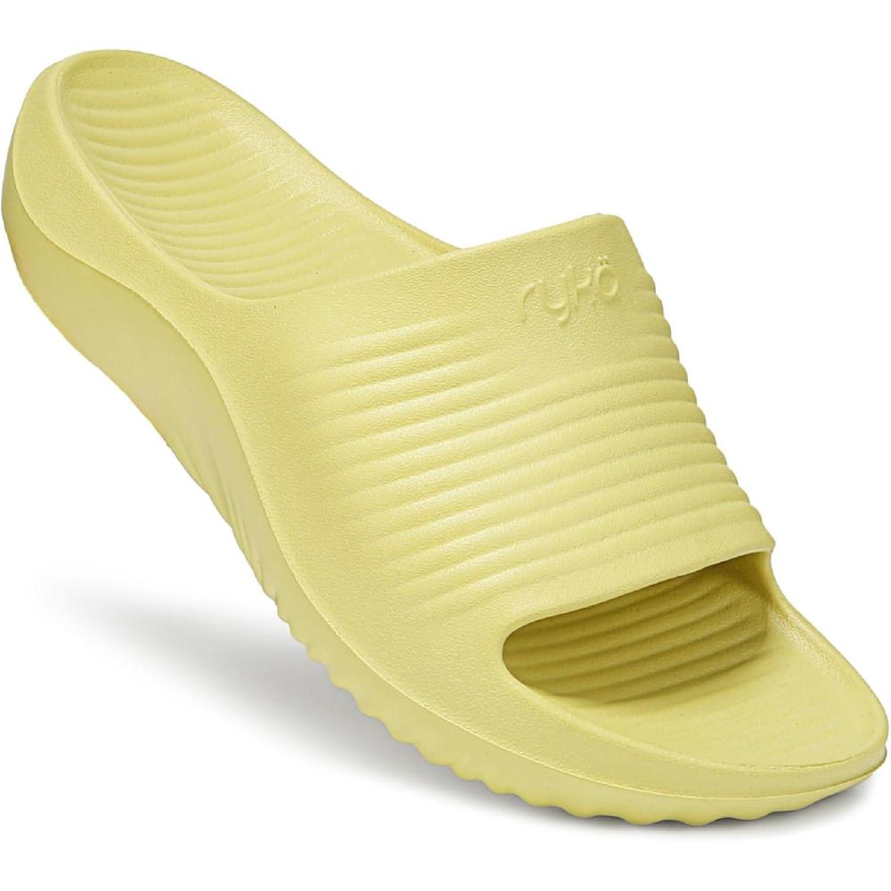 imageRyka Womens Echo Recovery Slide SandalVerdant Yellow