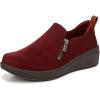 imageRyka Womens Luminous Slip On SneakerWindsor Red Fabric