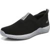image:imageRyka Womens Echo Knit SlipOn LoafersBlackSilver